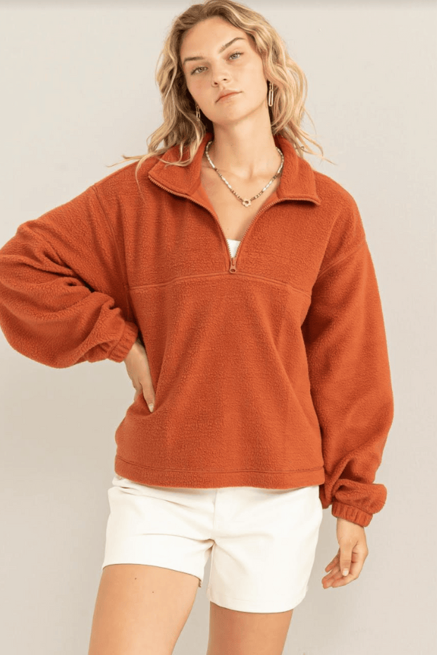Let's Stay Home Sherpa Pullover