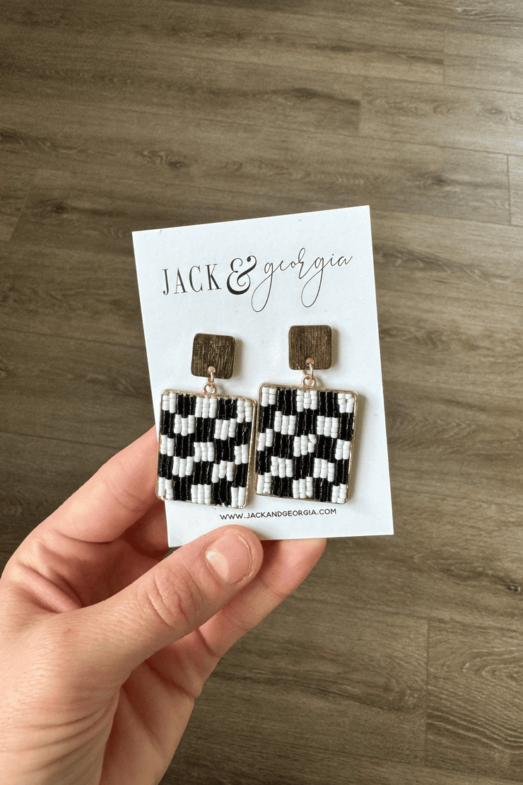 Checkered Babe Earrings