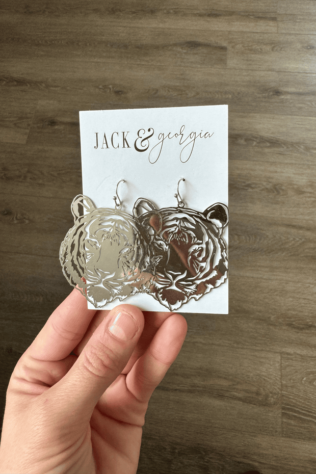 Big Tiger Dangle Earrings